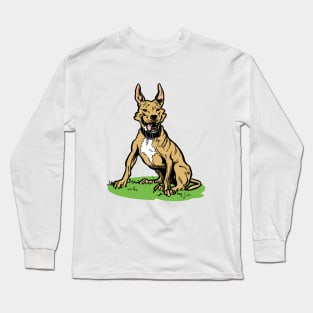 Funny Pitbull dog Long Sleeve T-Shirt